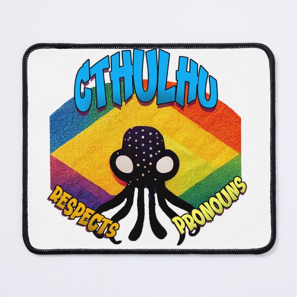 Item preview, Cthulhu Respects Pronouns designed and sold by Bug & Brush.