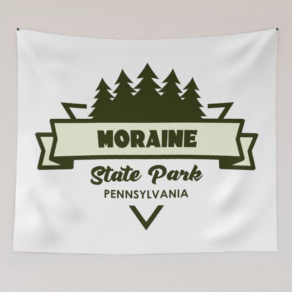 Item preview, Moraine State Park Pennsylvania Trees And Ribbon designed and sold by bivenart.