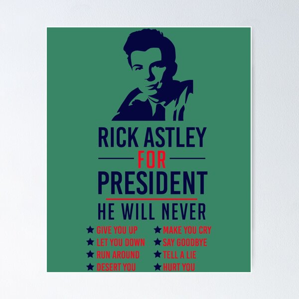 Movie poster of rick astley's quest for the legendary rickroll amulet