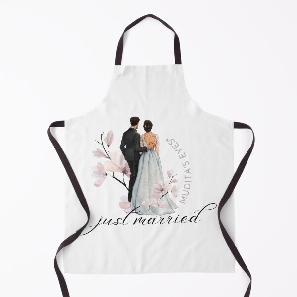 Item preview, "Just married"  Wedding Day Wishes & Proposal Couple Sticker designed and sold by MuditasEyes.