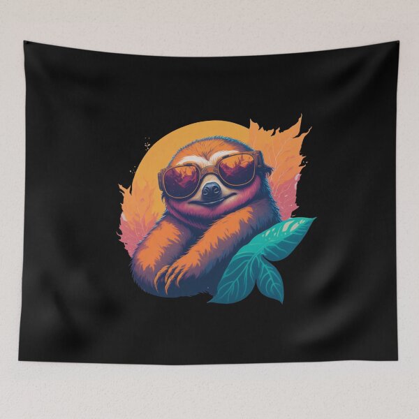 Item preview, Sloth in sunglasses designed and sold by Pug-Obsession.