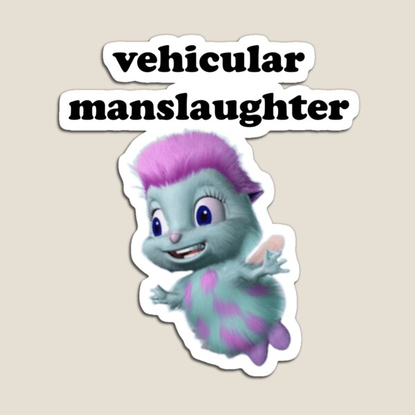 Aperçu de l'œuvre Autocollant de crime Bibble, homicide involontaire coupable au volant, t-shirt Bibble, mème Bibble, Fairytopia créée et vendue par emking5100.