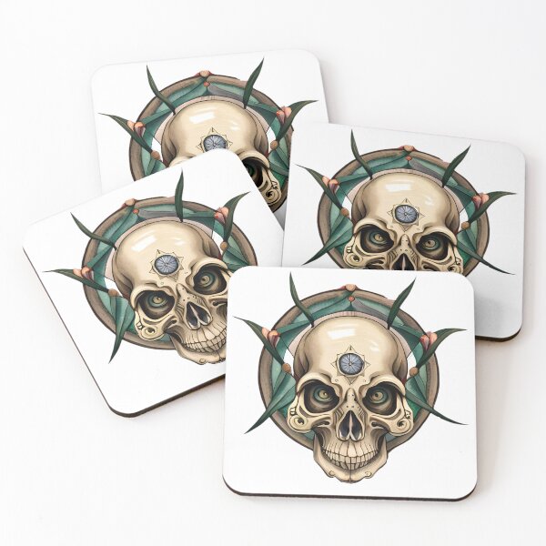 Item preview, Dad skull with botany designed and sold by Dr-Kane.