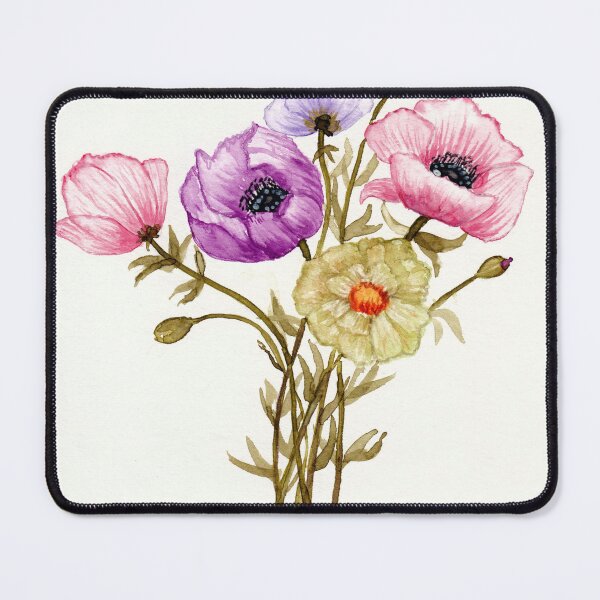 Artikelvorschau, Ein kleiner Strauss Anemonen entworfen und verkauft von Cacatuart.