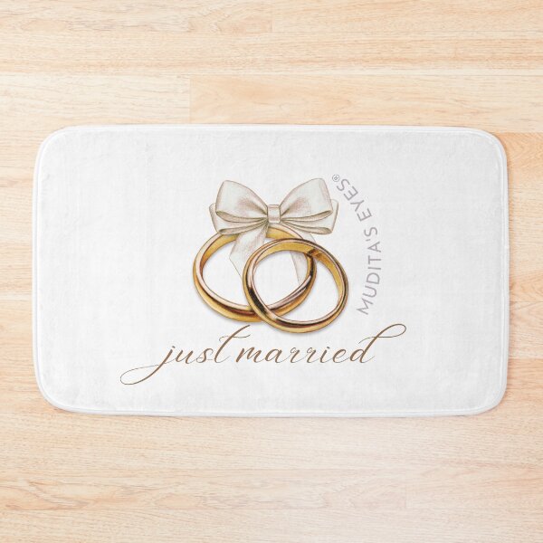 Item preview,  "Just married"  Wedding Day Wishes & Proposal Wedding Ring Sticker designed and sold by MuditasEyes.
