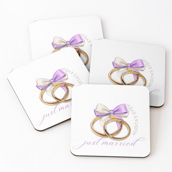 Item preview,   "Just married"  Wedding Day Wishes & Proposal Wedding Ring Sticker designed and sold by MuditasEyes.