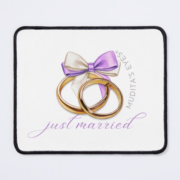 Item preview,   "Just married"  Wedding Day Wishes & Proposal Wedding Ring Sticker designed and sold by MuditasEyes.