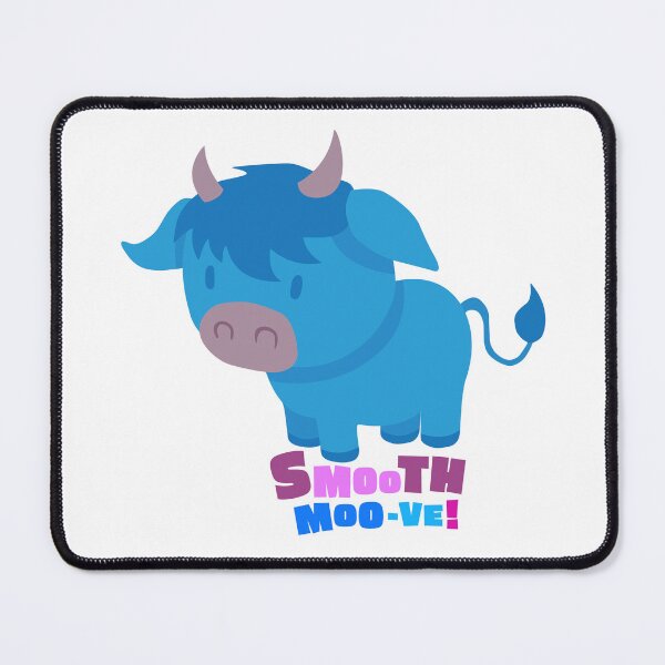 Item preview, Smooth Blue Cow designed and sold by DynamiteSticker.