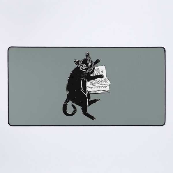 Item preview, Smart black cat reading the magic book designed and sold by hjfqbojtics70.