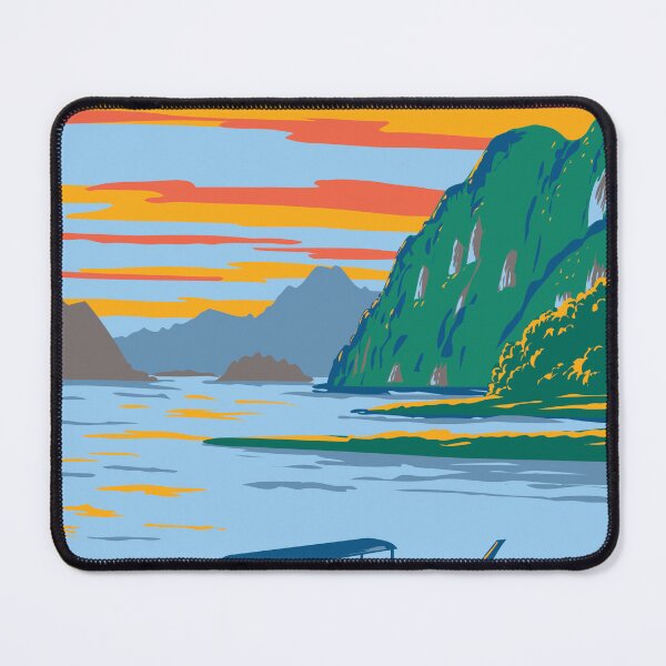 Item preview, Khao Sok National Park in Surat Thani Province Thailand WPA Art Deco Poster  designed and sold by patrimonio.