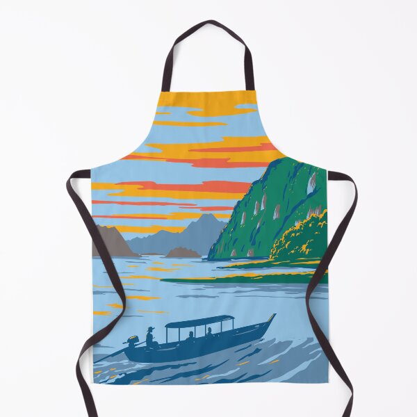 Item preview, Khao Sok National Park in Surat Thani Province Thailand WPA Art Deco Poster designed and sold by patrimonio.