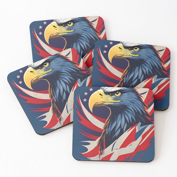 Item preview, Independence Day in USA with Eagle symbolic Logo on T-Shirt. designed and sold by athurbubble.