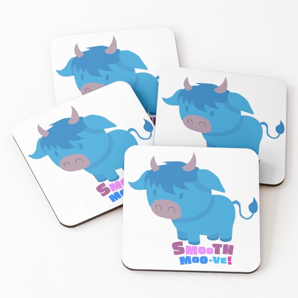 Item preview, Smooth Blue Cow designed and sold by DynamiteSticker.