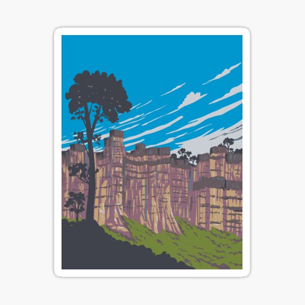 Item preview, Pha Chor in Mae Wang National Park Chiang Mai Thailand WPA Art Deco Poster  designed and sold by patrimonio.