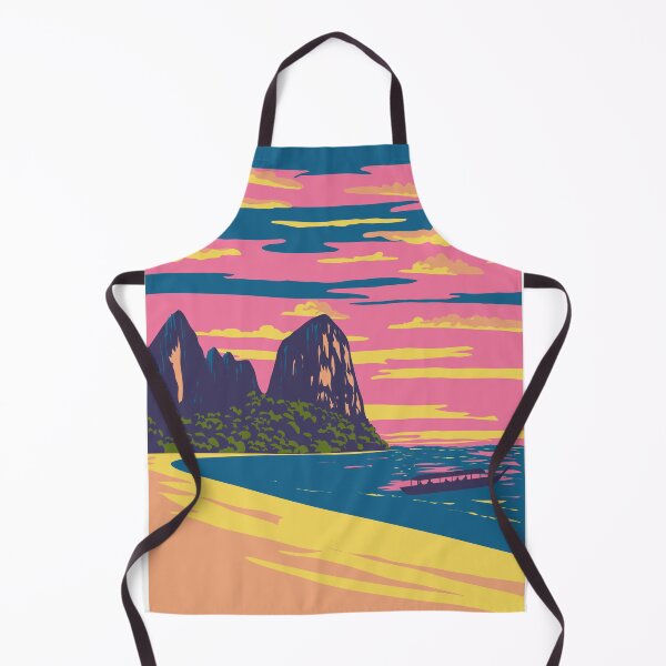 Item preview, Railay or Rai Leh Beach Between Krabi and Ao Nang in Thailand WPA Art Deco Poster  designed and sold by patrimonio.