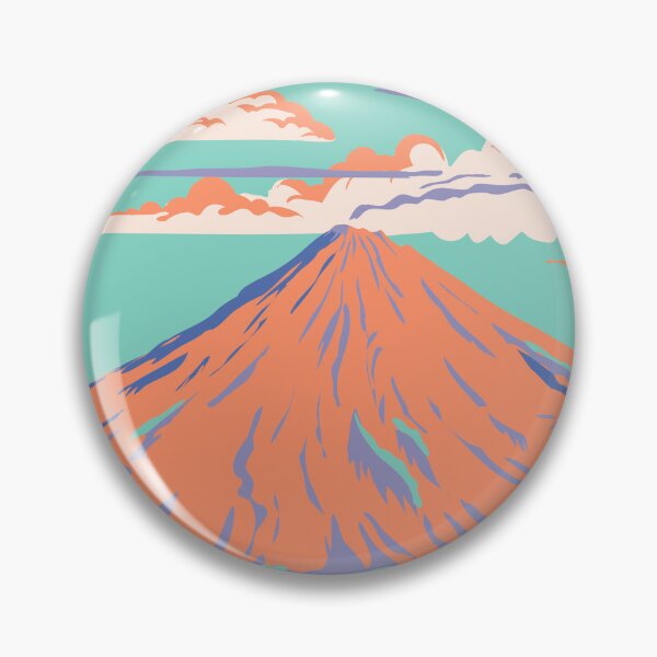 Item preview, Volcán de Colima o Volcán de Fuego en México WPA Art Deco Póster designed and sold by patrimonio.