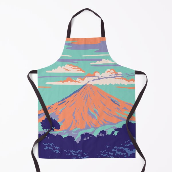 Aperçu de l'œuvre Volcan de Colima ou Volcan de Fuego au Mexique WPA Art Deco Poster créée et vendue par patrimonio.