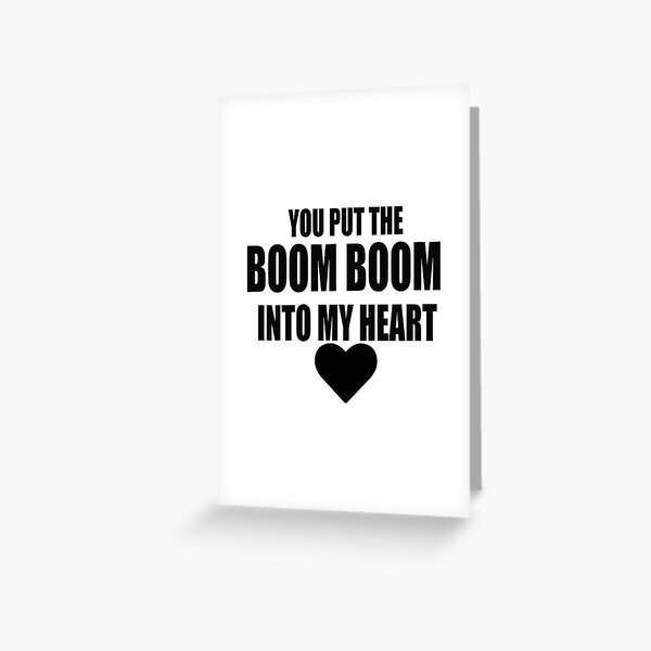 BOOM BOOM WHAM! Carte de vœux