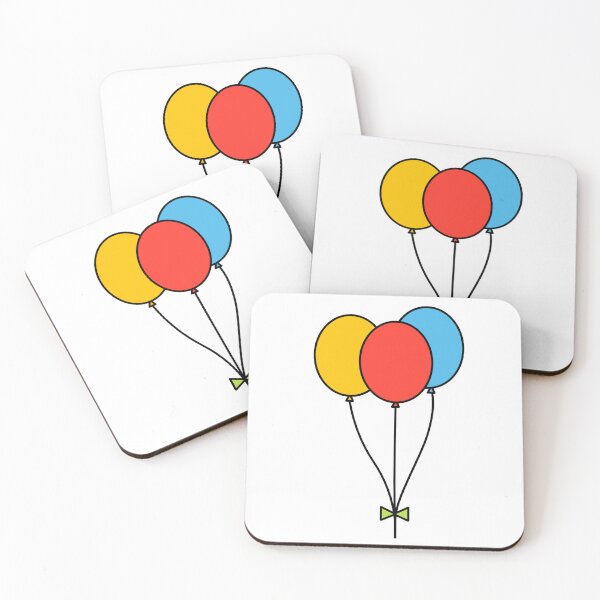 Item preview, Colorful Balloons yellow red blue designed and sold by micarto.