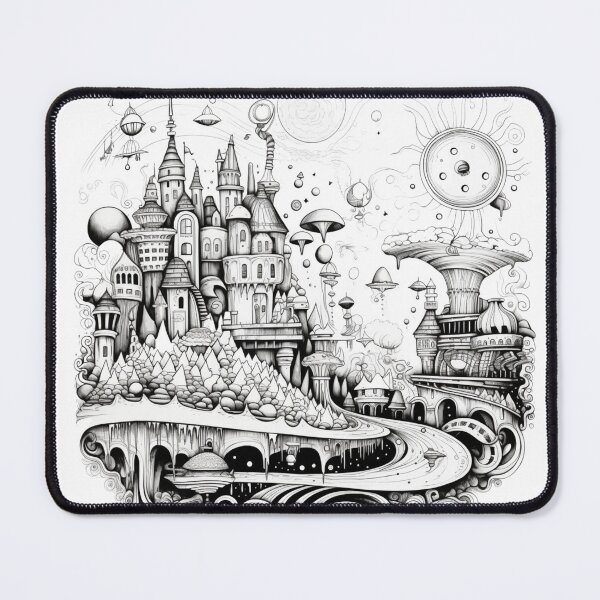 Item preview, Doodled Fantasy City designed and sold by aurahealing.