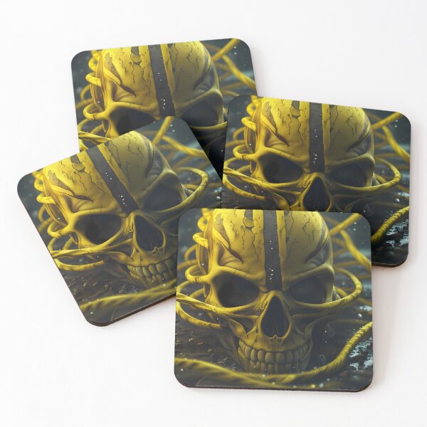 Item preview, alien skull: bad to the yellow bone designed and sold by Yellow-Cottage.