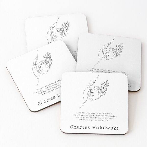 Item preview, "She had wild eyes" - Charles Bukowski  designed and sold by BookberryGarden.