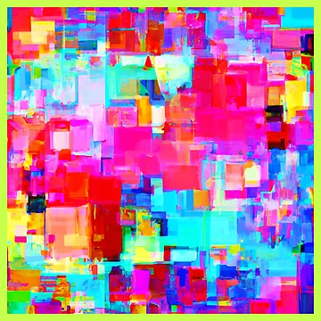 Artwork thumbnail, Colorful Abstract Geometry Pattern by Health And Fitness Posts e-Store