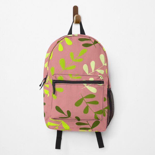 Item preview, Green leaves pink background designed and sold by Venezuelaaaaa.