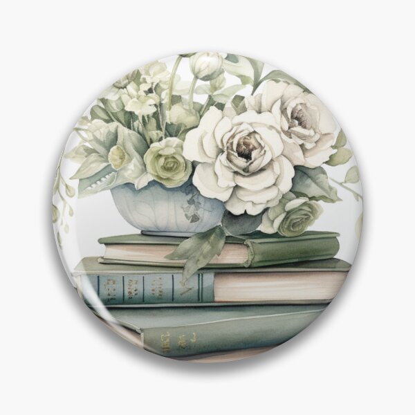 Item preview, Sage Books and Flowers designed and sold by aurahealing.
