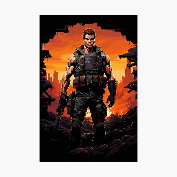 Item preview, Strength and Courage - Muscular Commando in Colorful 2D Graphics designed and sold by Piotrek0001.