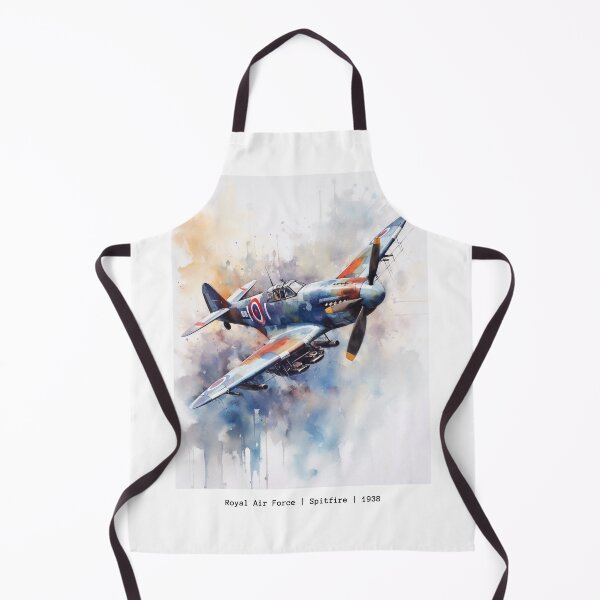 Item preview, Spitfire 1938 Royal Air Force Jet Watercolour Painting Print designed and sold by PicTechNowArt.
