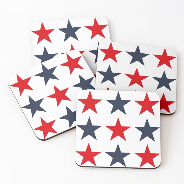 Item preview, Large RED, NAVY BLUE and WHITE STARS  designed and sold by RachelMacht.