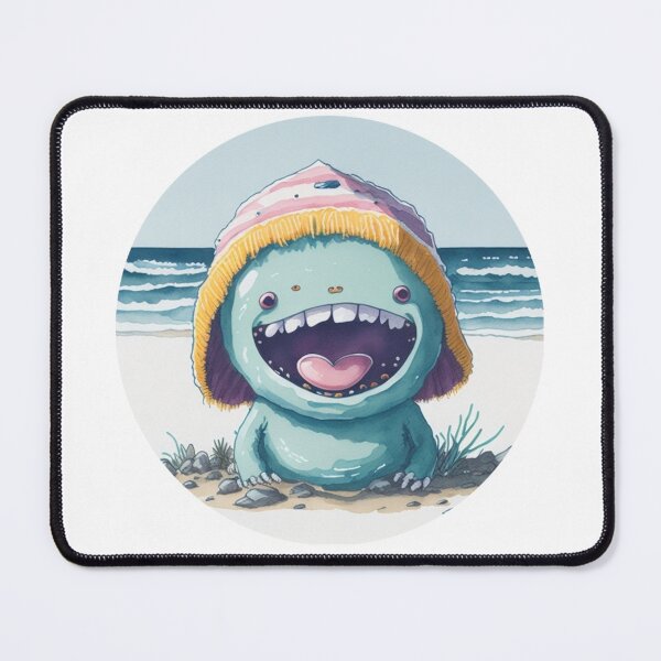 Item preview, Cute happy little alien on vacation by the sea. designed and sold by SaraSumi.