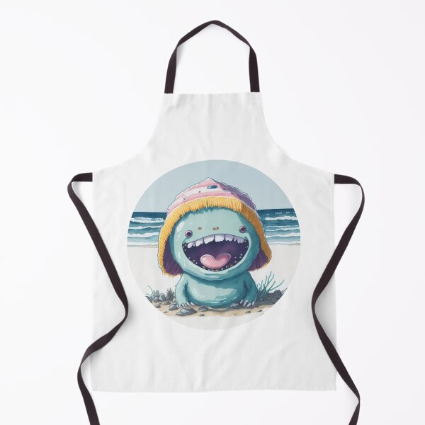 Item preview, Cute happy little alien on vacation by the sea. designed and sold by SaraSumi.