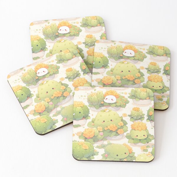 Item preview, Green Cactus Kawaii Pretty Cactusses designed and sold by 18tokwa.