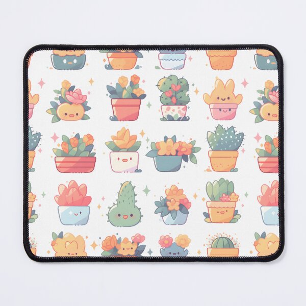 Item preview, Happy Cactus Kawaii Pretty Cactusses Pattern designed and sold by 18tokwa.