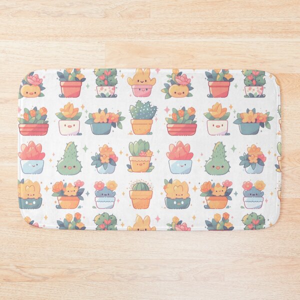 Item preview, Happy Cactus Kawaii Pretty Cactusses Pattern designed and sold by 18tokwa.