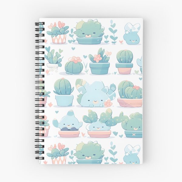 Item preview, Blue Happy Cactus Kawaii Pretty Cactusses designed and sold by 18tokwa.