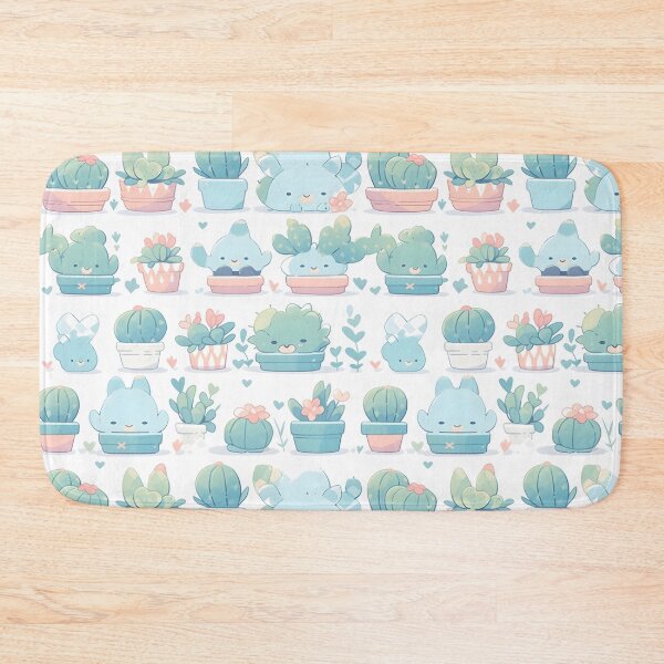 Item preview, Blue Happy Cactus Kawaii Pretty Cactusses designed and sold by 18tokwa.