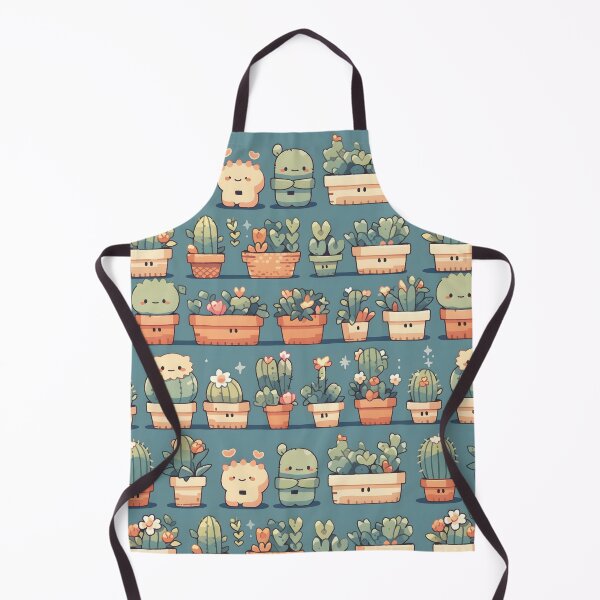 Item preview, Cactus Kawaii Pretty Cactusses Pattern Blue Theme designed and sold by 18tokwa.