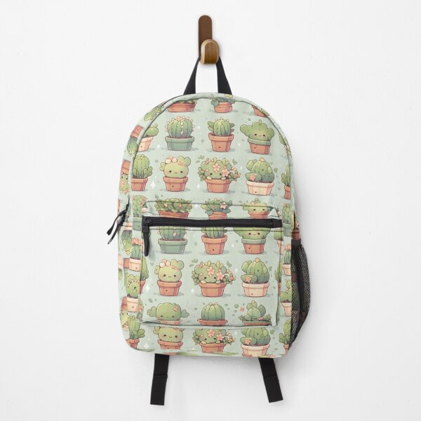 Item preview, Green Happy Cactus Kawaii Pretty Cactusses Pattern designed and sold by 18tokwa.