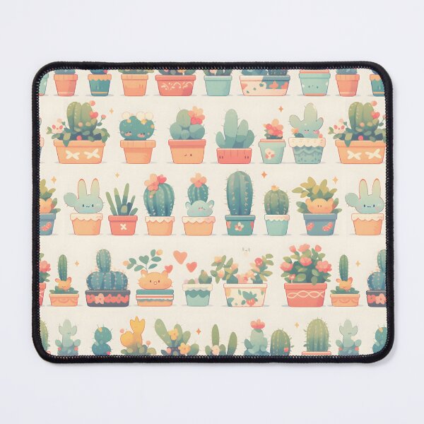 Artikelvorschau, PrettyCactus Kawaii Cactusses Pattern entworfen und verkauft von 18tokwa.