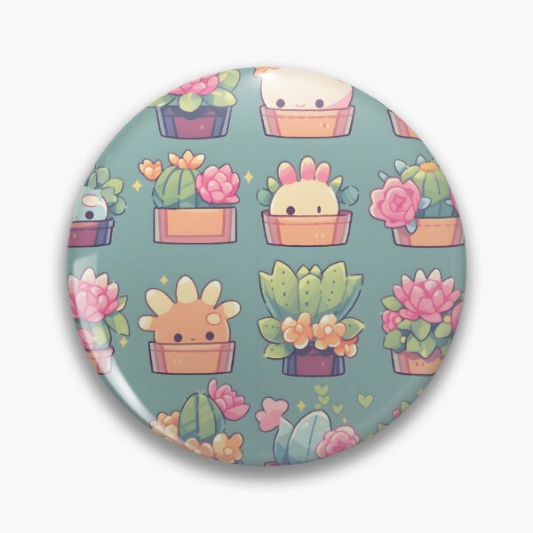 Item preview, Happy Cactus Kawaii Pretty Cactusses Pattern designed and sold by 18tokwa.