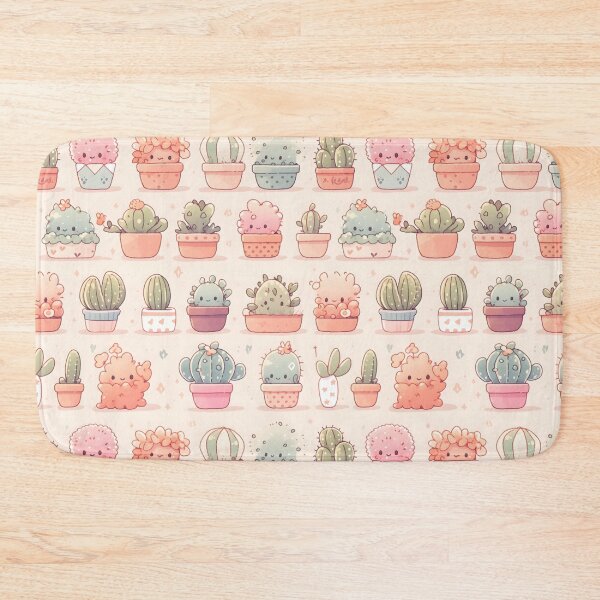 Item preview, Happy Bright Warm Cactus Kawaii Pretty Cactusses Pattern designed and sold by 18tokwa.