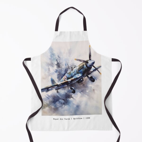 Item preview, Spitfire 1938 Royal Air Force Jet Watercolour Painting Print designed and sold by PicTechNowArt.