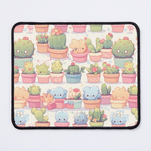 Item preview, Club Of Happy Cactus Kawaii Pretty Cactusses Pattern designed and sold by 18tokwa.