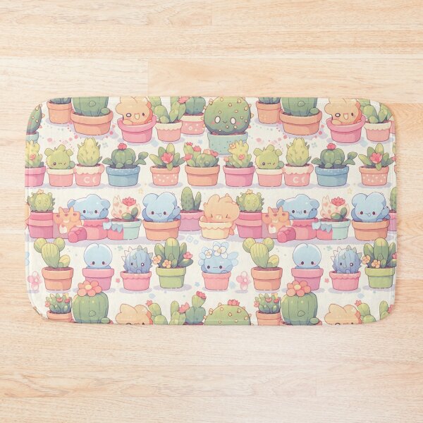 Item preview, Club Of Happy Cactus Kawaii Pretty Cactusses Pattern designed and sold by 18tokwa.