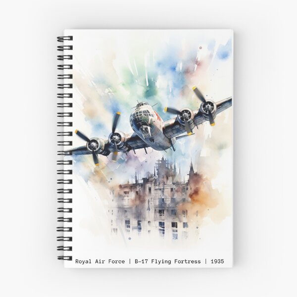 Item preview, B-17 Flying Fortress RAF WWII Bomber Vintage Art Print designed and sold by PicTechNowArt.