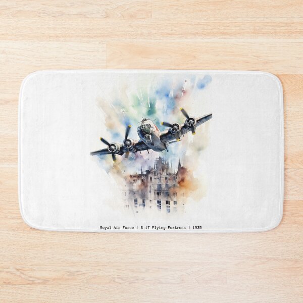 Item preview, B-17 Flying Fortress RAF WWII Bomber Vintage Art Print designed and sold by PicTechNowArt.