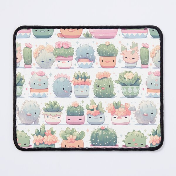 Item preview, Chubby Cactus Kawaii Pretty Cactusses Pattern designed and sold by 18tokwa.